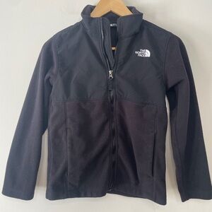The North Face Kids Black Denali Fleece Polartech Full Zip Jacket Youth M 10/12